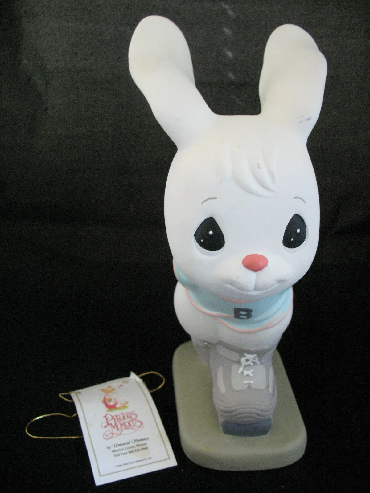 12" BIG PRECIOUS MOMENTS 2003 EASTER BUNNY RABBIT Roller Skate Skating FIGURINE