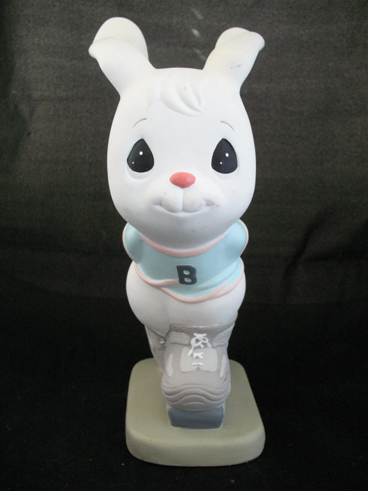 12" BIG PRECIOUS MOMENTS 2003 EASTER BUNNY RABBIT Roller Skate Skating FIGURINE