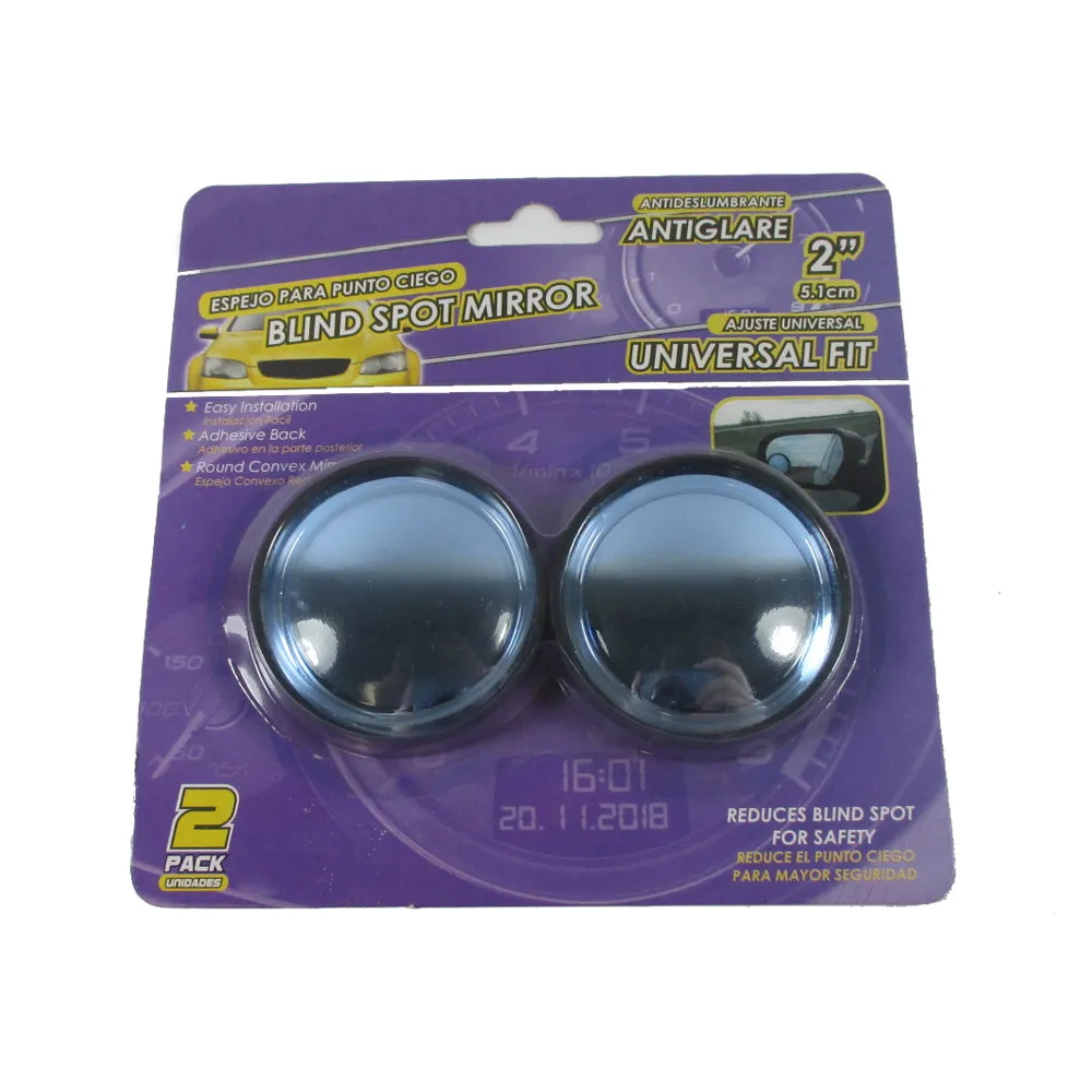 2 Blind Spot Mirror Universal 2" Round Convex View Rear Side Add Car Auto Safety