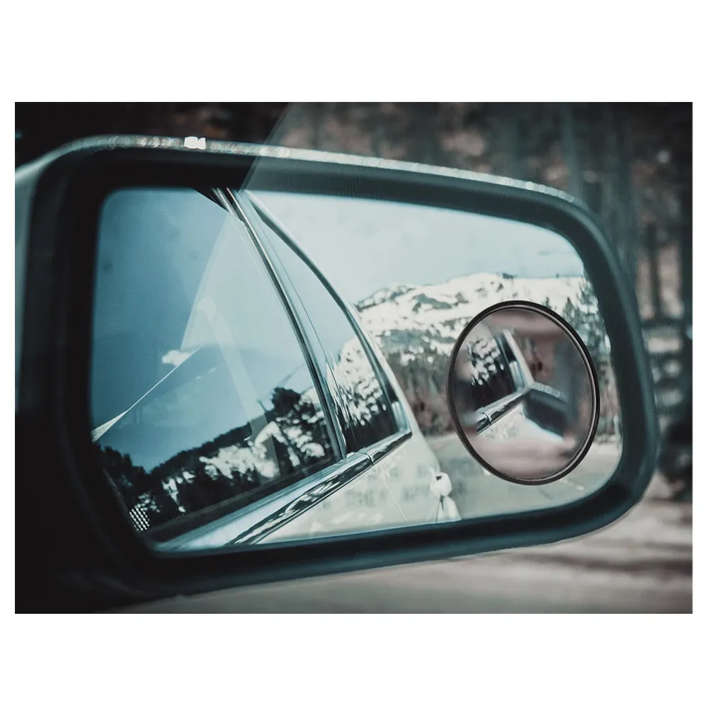 2 Blind Spot Rear Side View Mirrors 3" Wide Angle Convex Car Truck Universal Fit