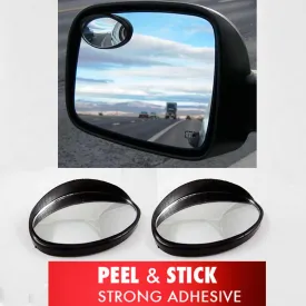 2 Universal Wide Angle Oval Rear Side View Blind Spot Mirror SUV Car Peel Stick