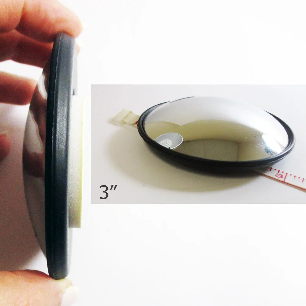 2 x Blind Spot Mirror 3" Wide Angle Convex Convex Rear Side View Cars Trucks SUV