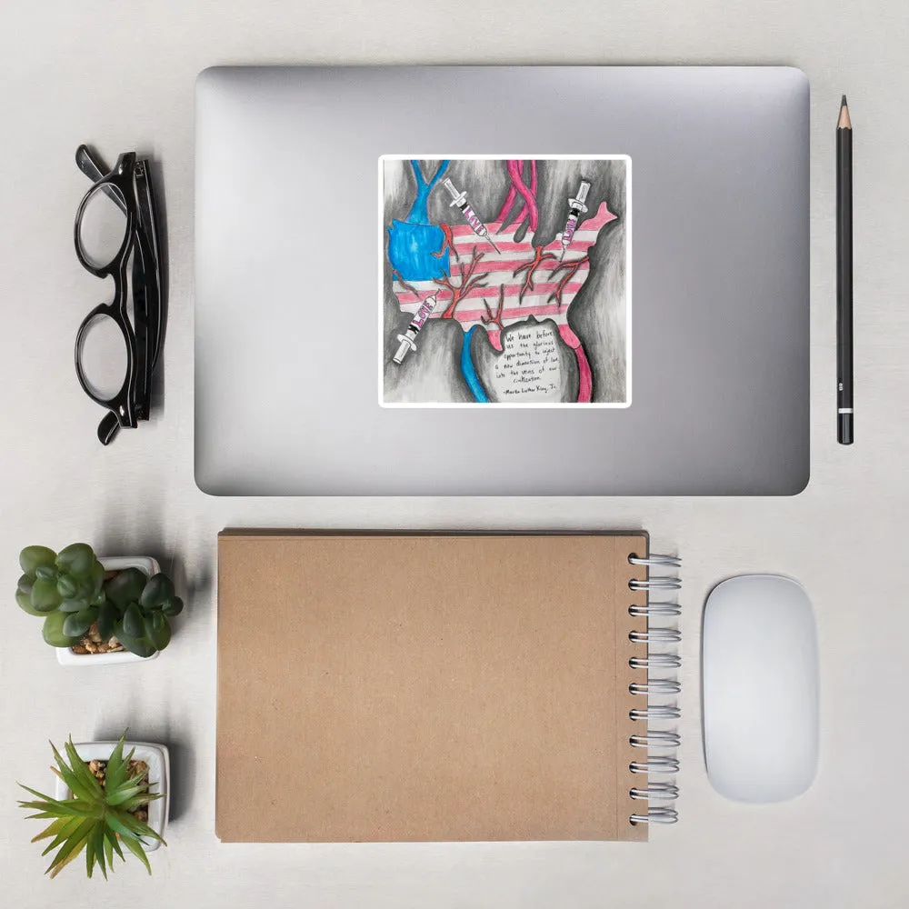 A New Dimension of Love by Linda Creglow, Bubble-free stickers