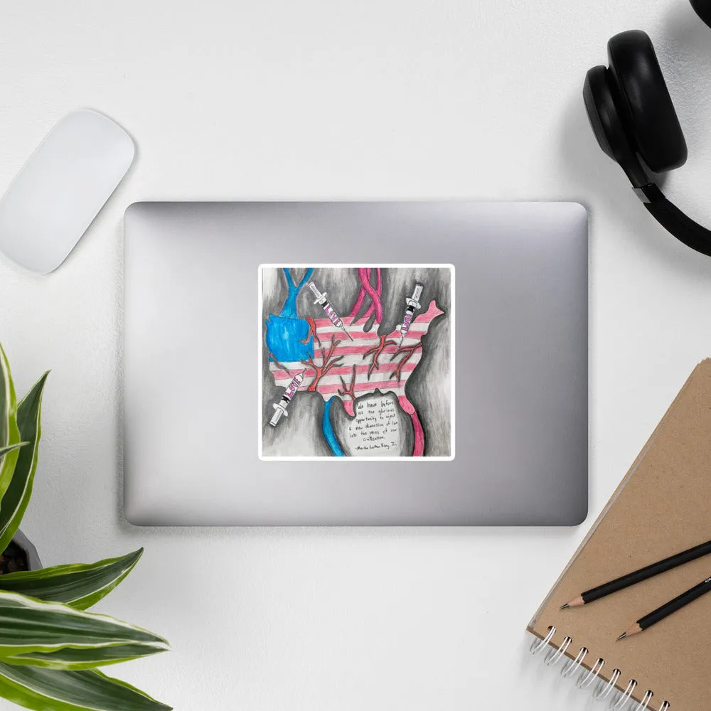 A New Dimension of Love by Linda Creglow, Bubble-free stickers