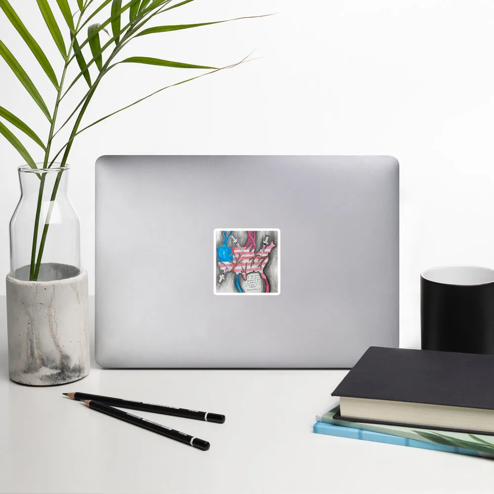 A New Dimension of Love by Linda Creglow, Bubble-free stickers