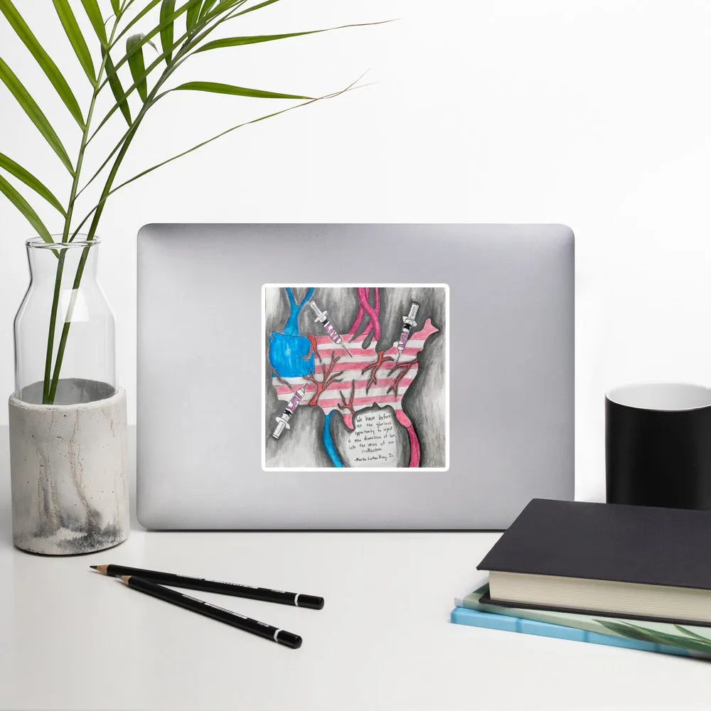 A New Dimension of Love by Linda Creglow, Bubble-free stickers