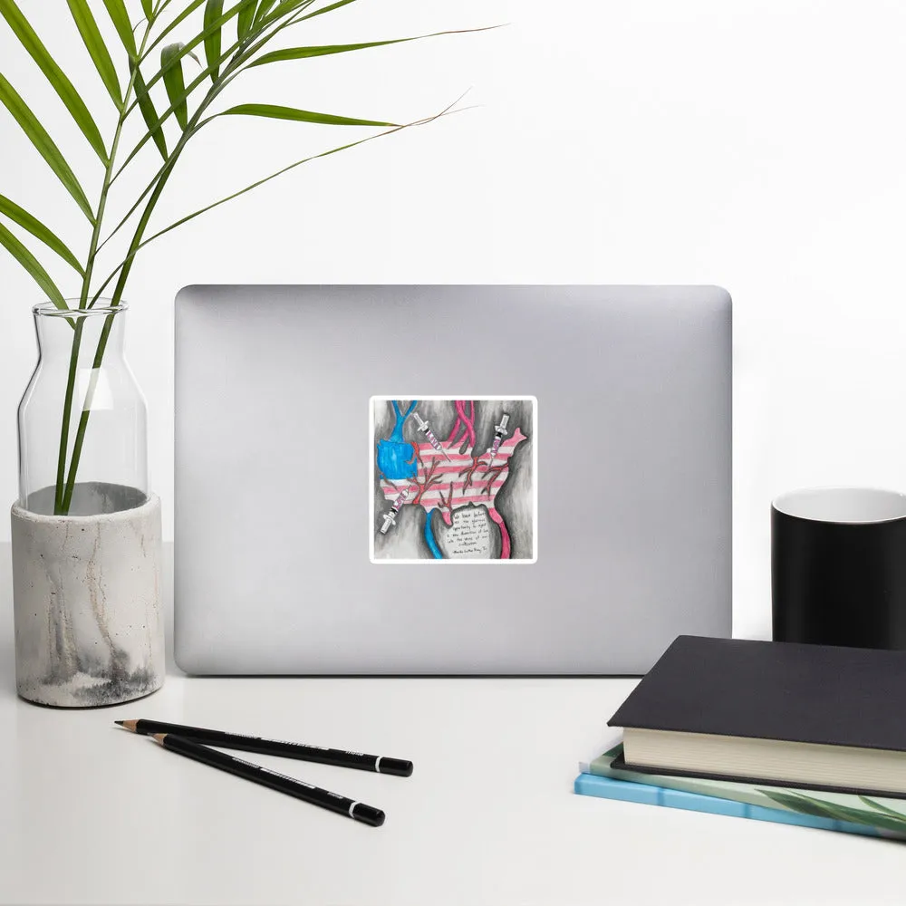 A New Dimension of Love by Linda Creglow, Bubble-free stickers