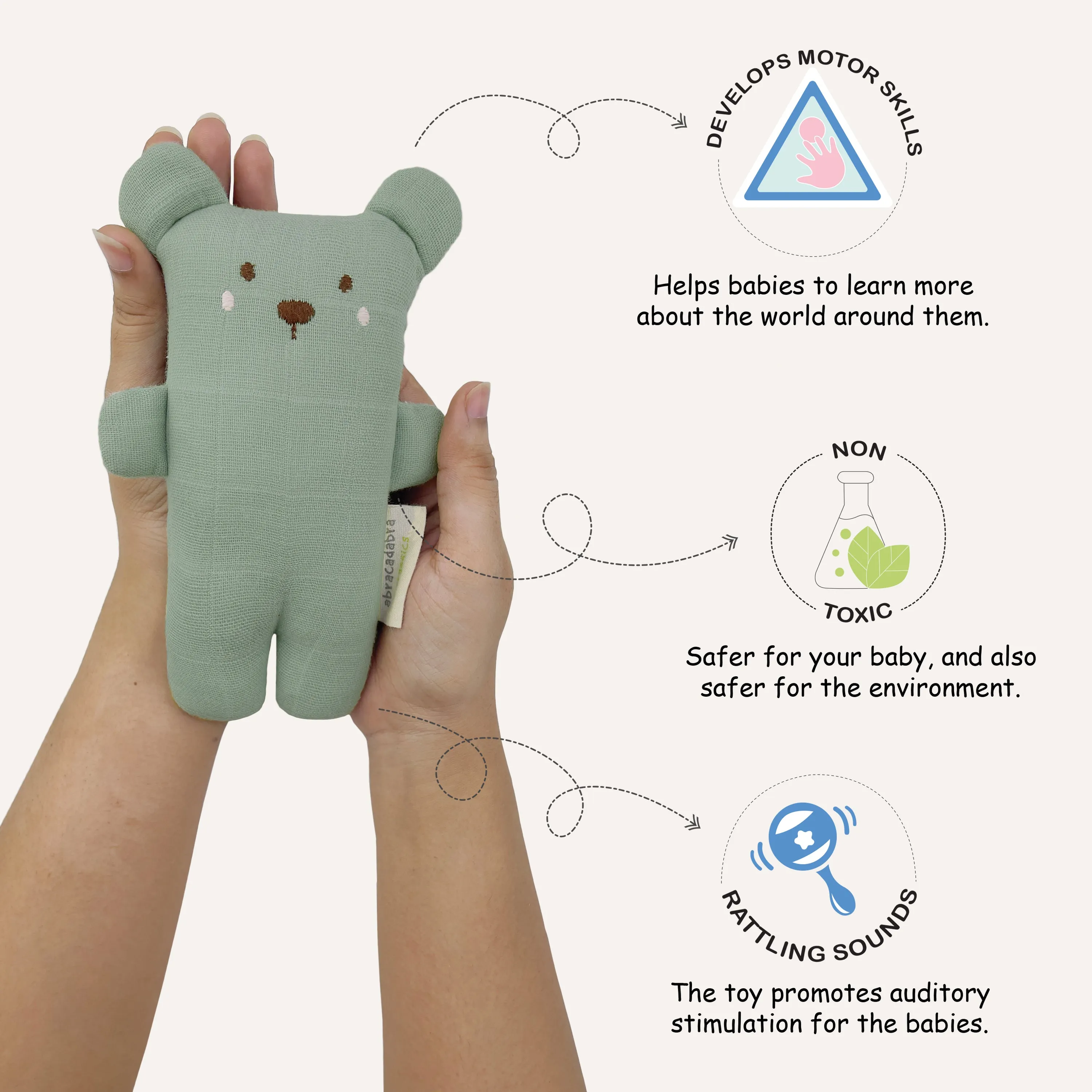 Abracadabra Organics Collectible Cuddle Toy - Bear