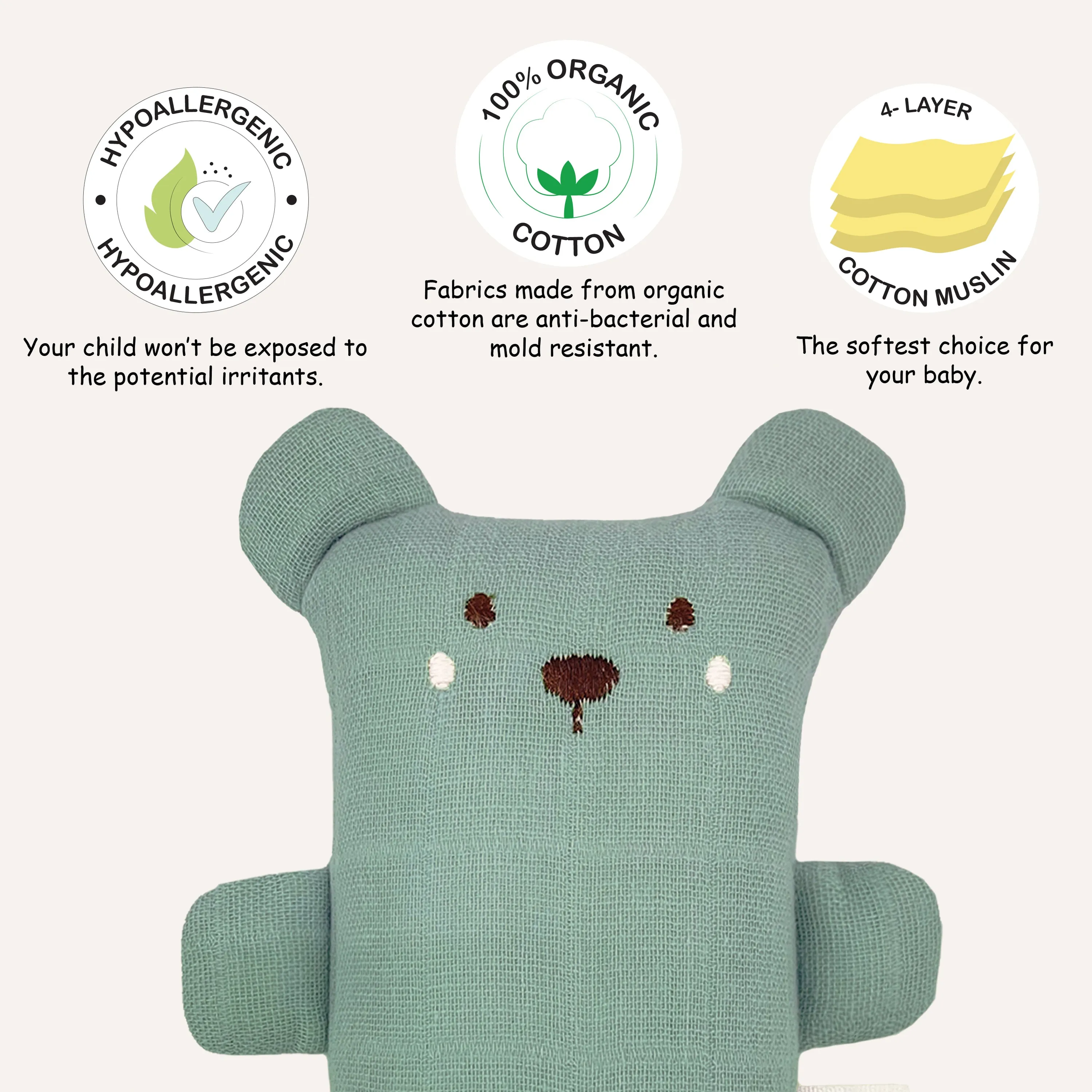 Abracadabra Organics Collectible Cuddle Toy - Bear
