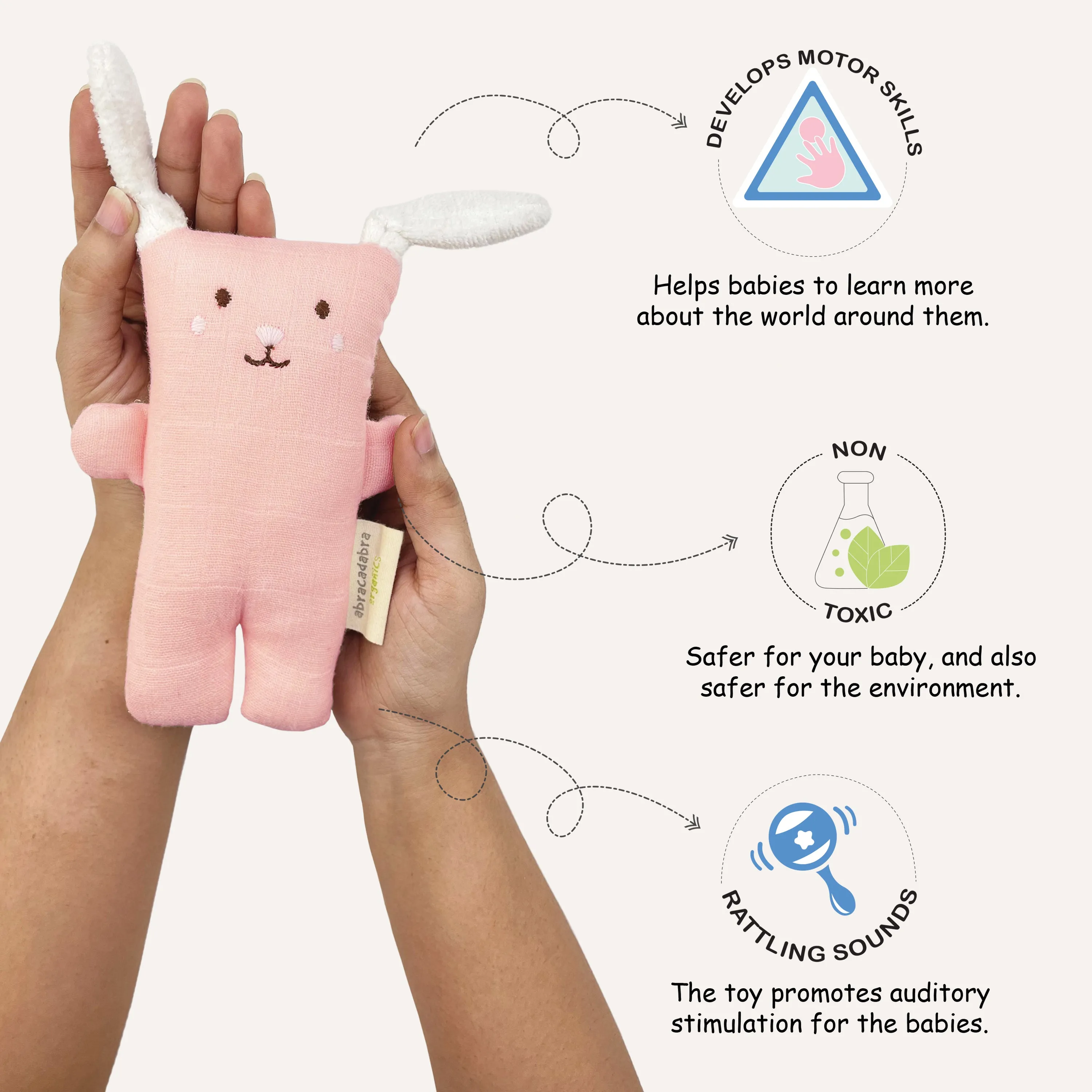 Abracadabra Organics Collectible Cuddle Toy - Bunny