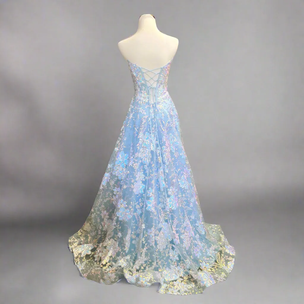 Alyce light blue dress, size 0