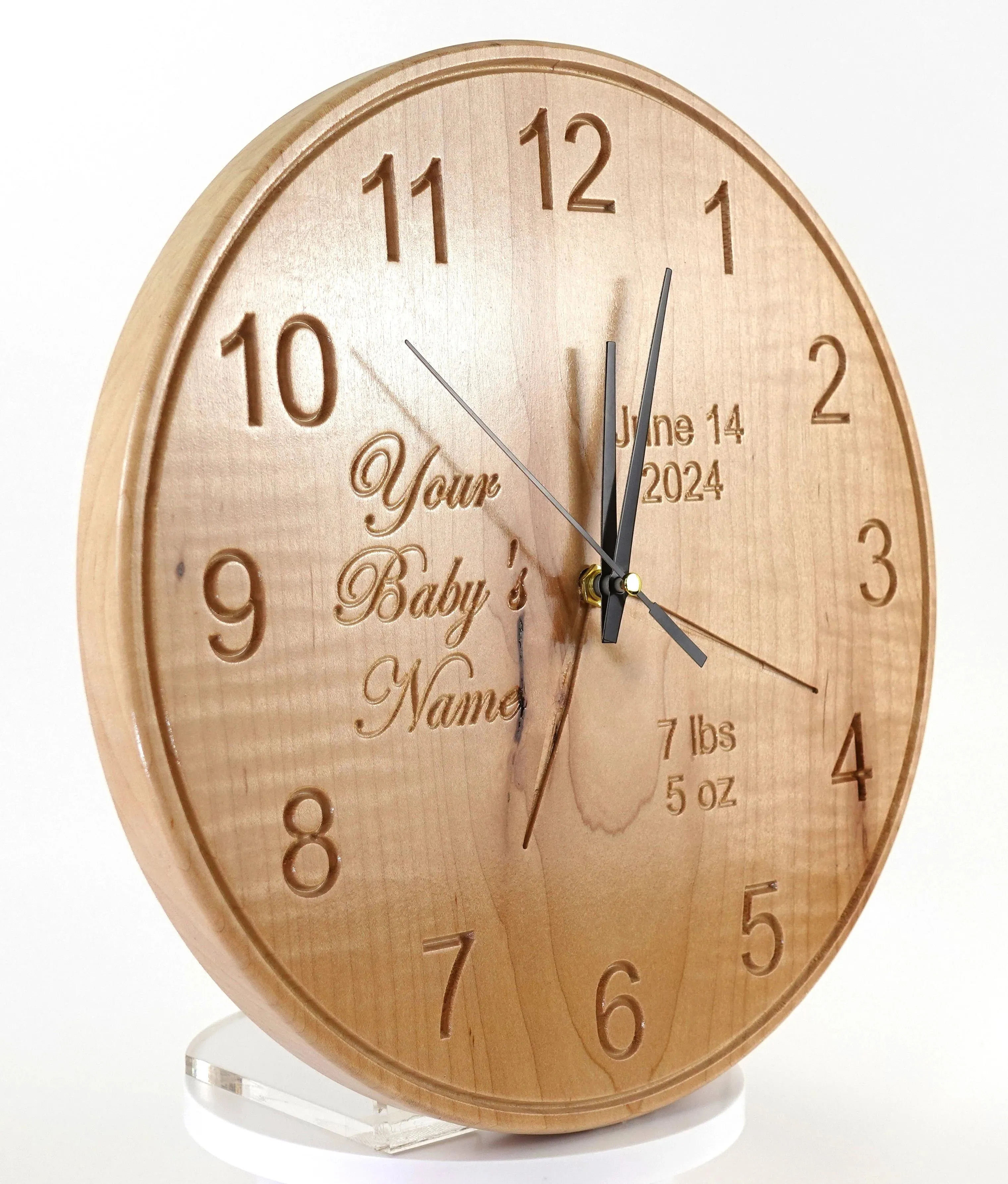 Baby's Arrival Custom Clock
