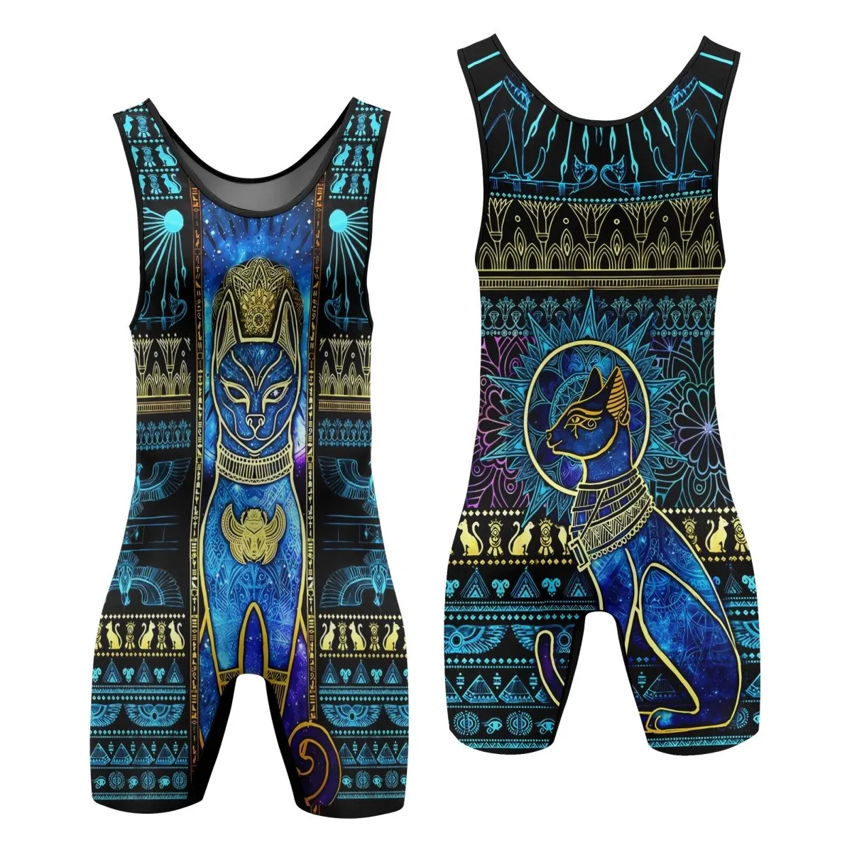 Bastet Galaxy Wrestling Singlets