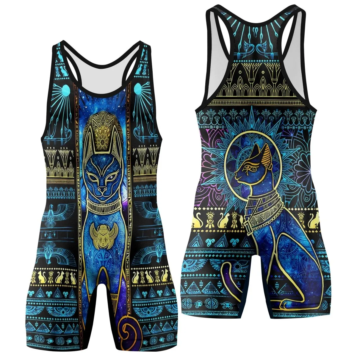 Bastet Galaxy Wrestling Singlets