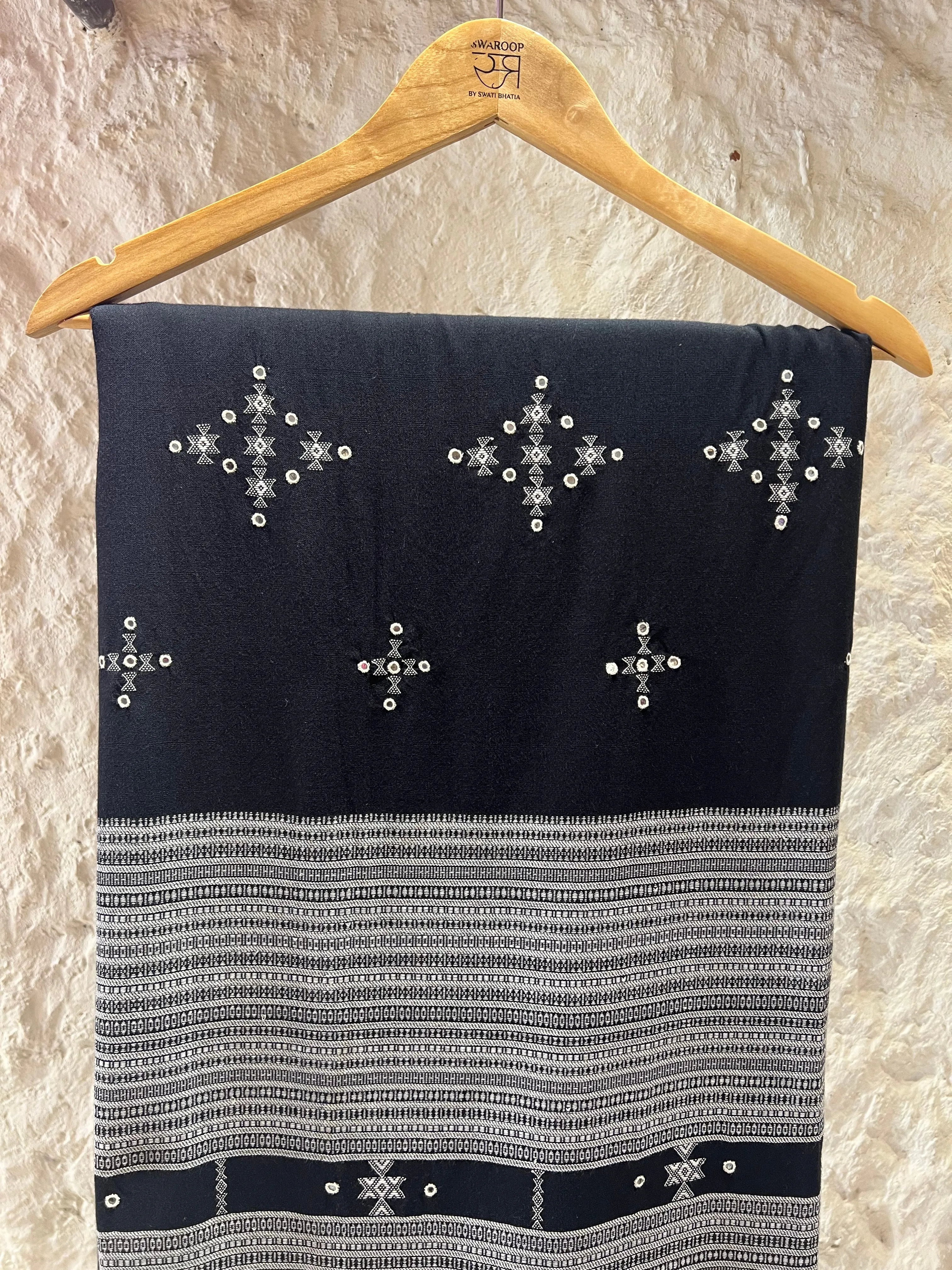 Black Bhujodi Saree