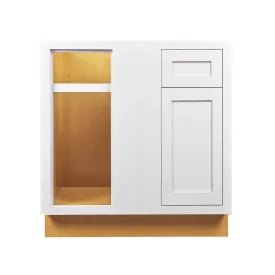 Blind Corner Base (Left or Right) Tuscan Gray Inset Shaker Blind 36" 42" Inch