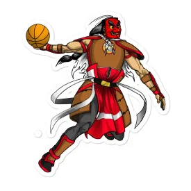 Brown warrior Bubble-free stickers