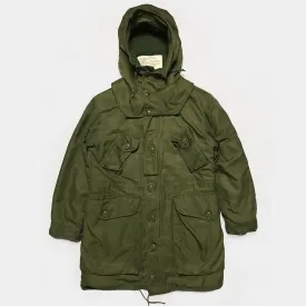 BZEN J1- RECYCLED & USED CANADIAN  COMBAT MILITARY EXTREME COLD WEATHER BUTTON OUT LINER PARKA FROM 1975-1992- OG107