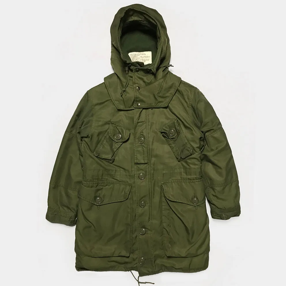 BZEN J1- RECYCLED & USED CANADIAN  COMBAT MILITARY EXTREME COLD WEATHER BUTTON OUT LINER PARKA FROM 1975-1992- OG107