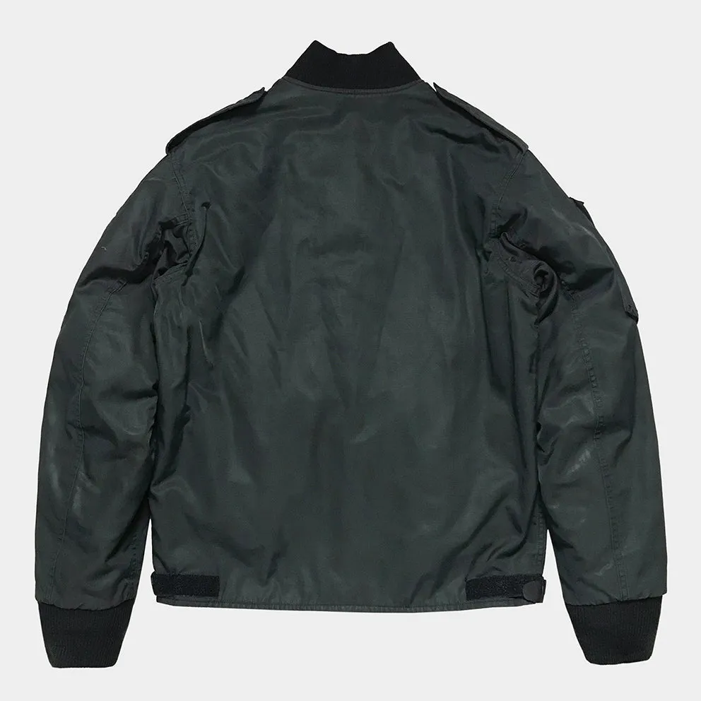 BZEN J5- RECYCLED & USED CANADIAN AIR FORCE BOMBER JACKET-ARMY GREEN