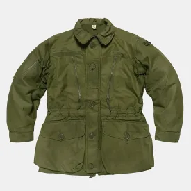 BZEN J6 SAVA- RECYCLED USED CANADIAN ARMY GORETEX COMBAT COAT IECS FROM 1970's- OLIVE GREEN