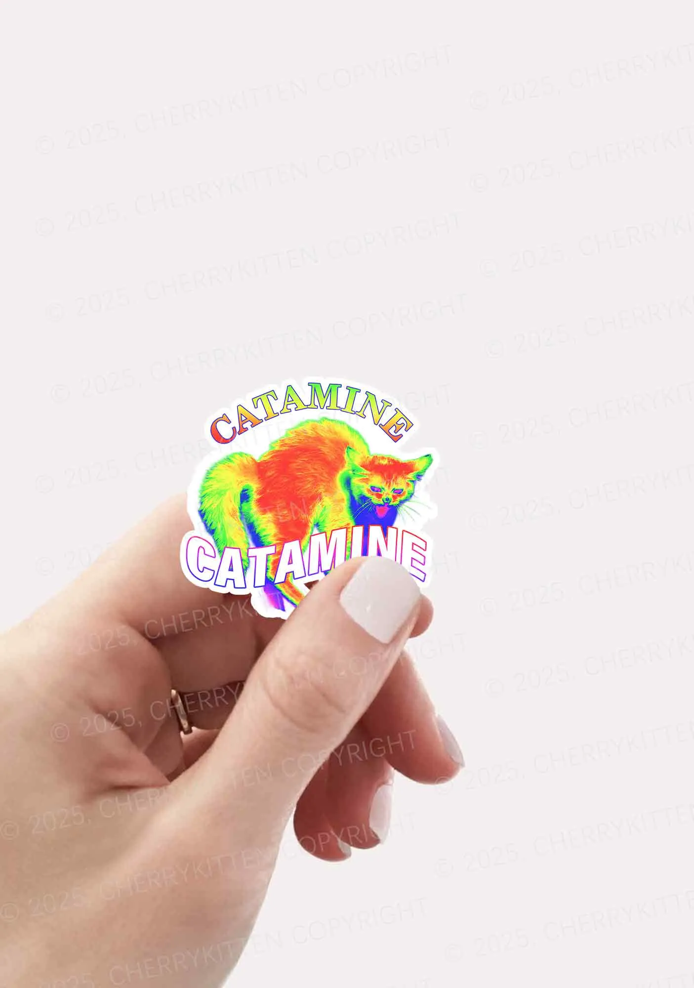 Cherrykitten Smoke Art Y2K Stickers Pack Of 10