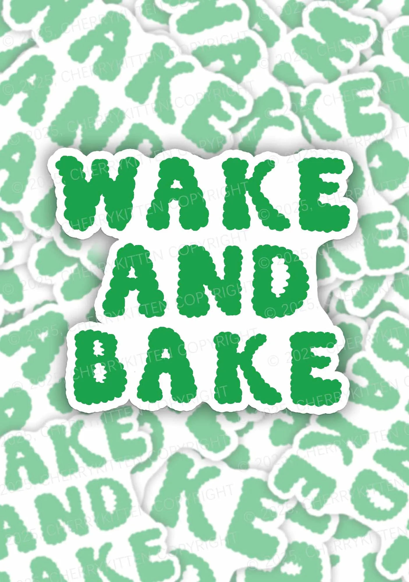 Cherrykitten Smoke Art Y2K Stickers Pack Of 10