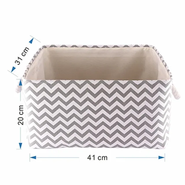 Chevron Nursery Organizer Boxes