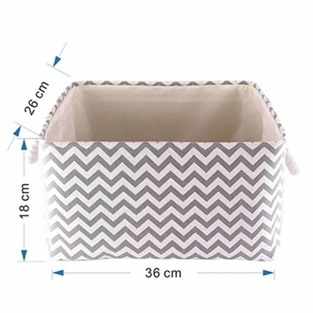 Chevron Nursery Organizer Boxes