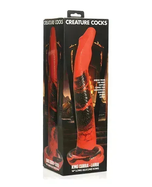 Creature Cocks King Cobra - Large 14" Long Silicone Dong