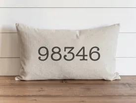 Custom Zip Code Pillow Cover
