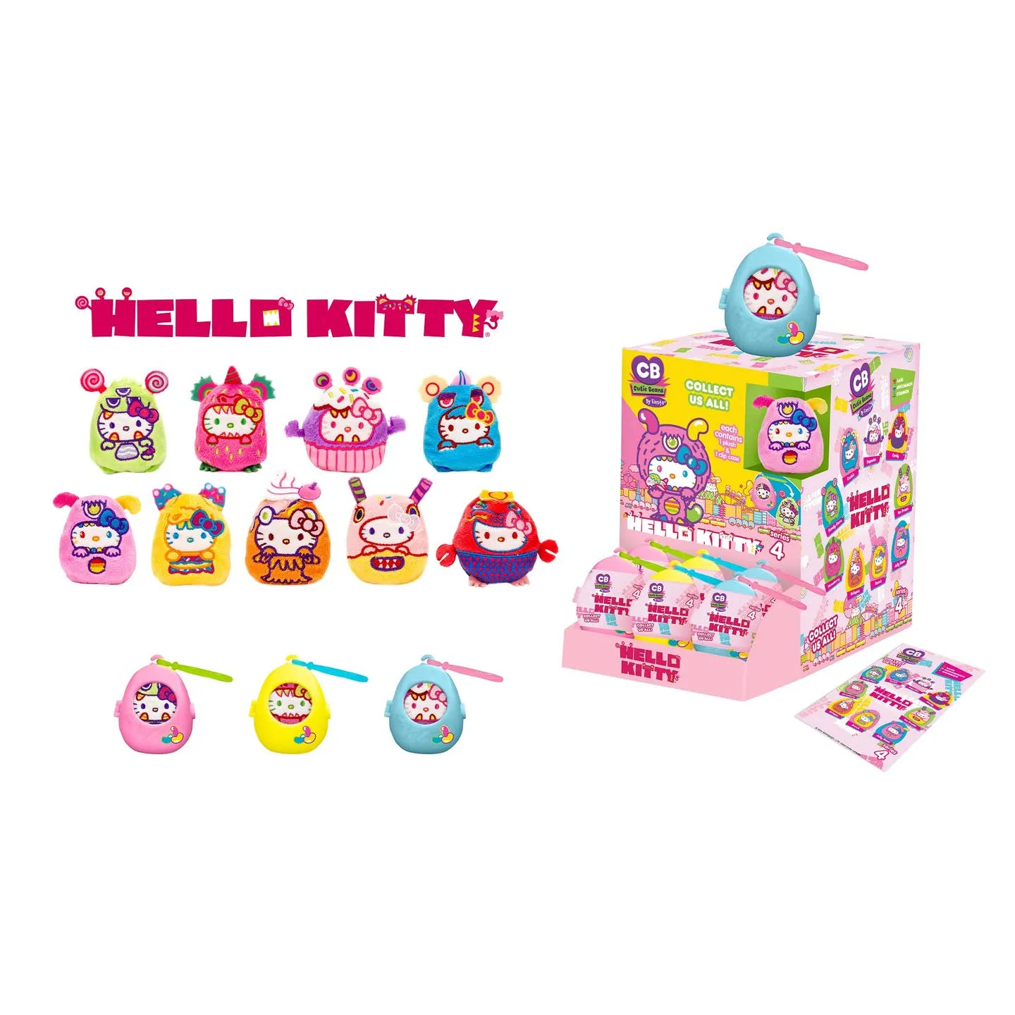 Cutie Beans - Sanrio - Sweet Kaiju Hello Kitty 3" Keychains