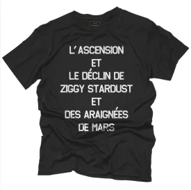 David Bowie Ziggy Stardust Black Label Tee