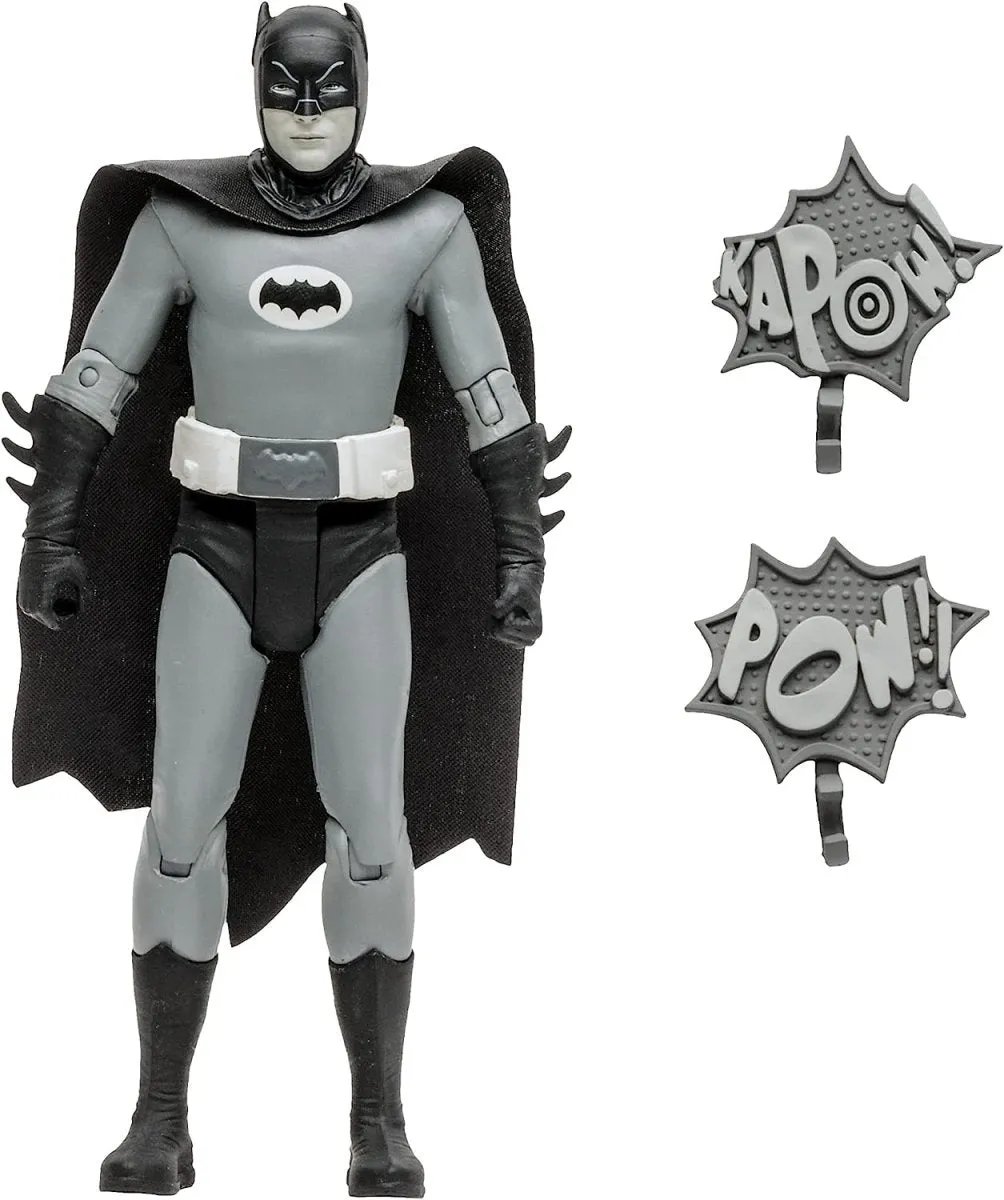 DC Retro Action Figure Batman 66 Batman (Black & White TV Variant) 15 cm