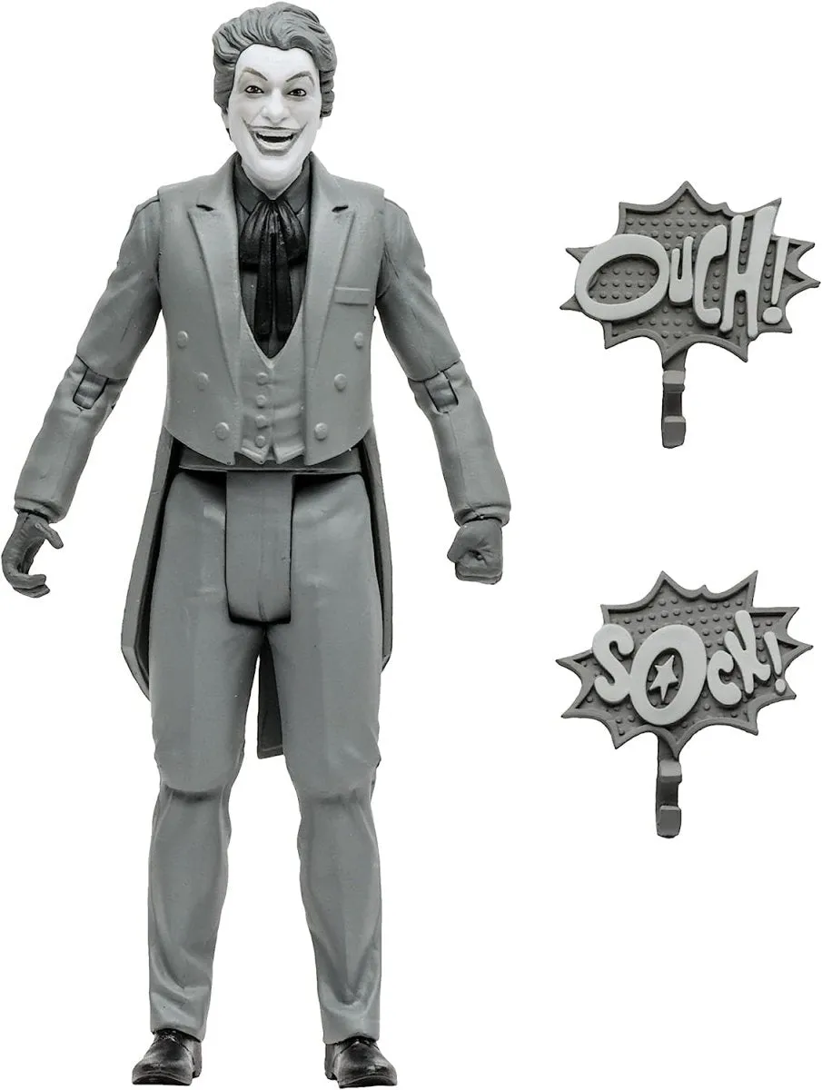 DC Retro Action Figure Batman 66 The Joker (Black & White TV Variant) 15 cm