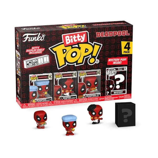 Deadpool Bitty POP! Vinyl Figure 4-Pack Bathtime 2,5 Cm