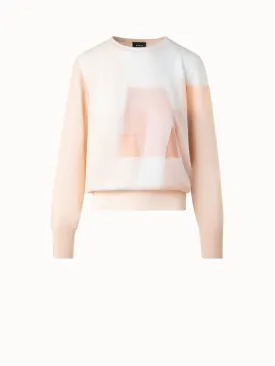 Double Layer Intarsia Long Sleeves Sweater