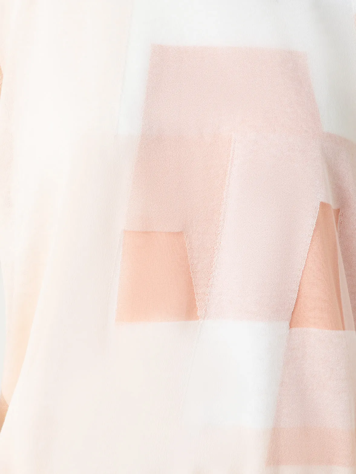 Double Layer Intarsia Long Sleeves Sweater