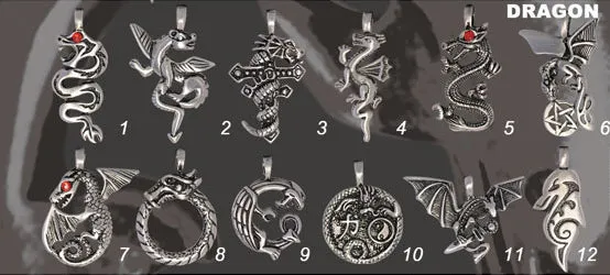 Dragon Pewter Necklace