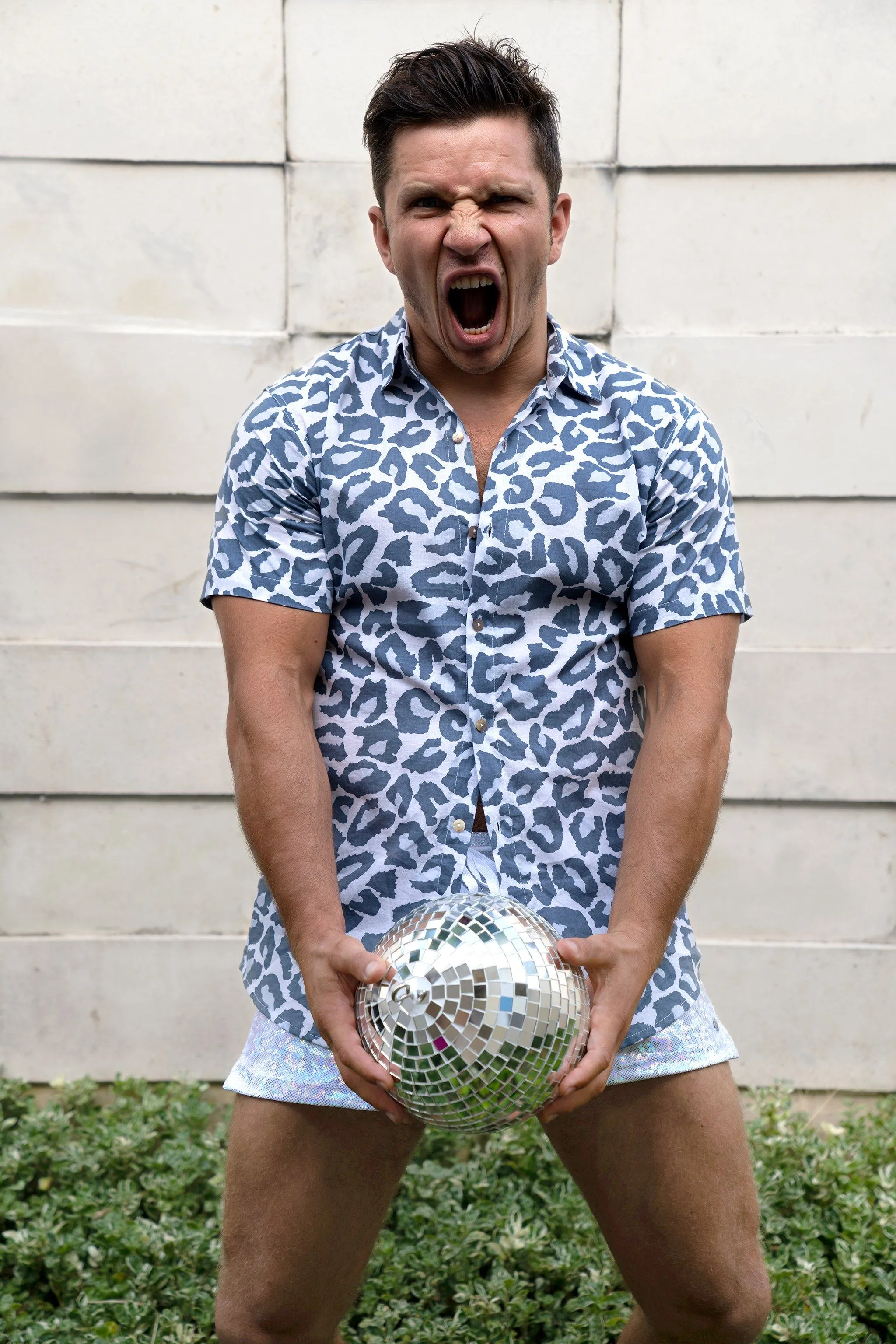 Dusty Leopard Short Sleeve Button Down Shirt - Limited Edition
