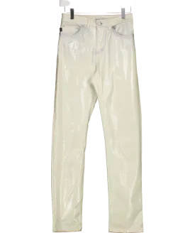 FIORUCCI Cream / Blue Ombre Yves Vinyl Trousers W26