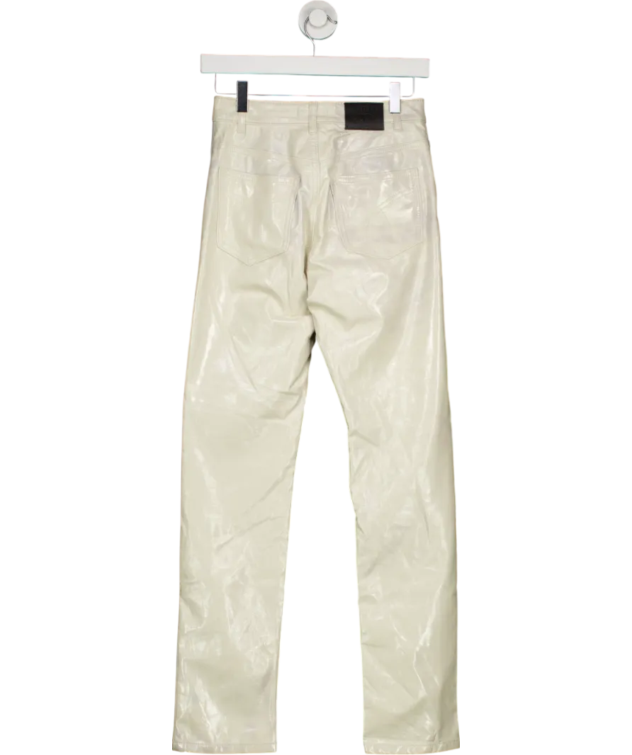 FIORUCCI Cream / Blue Ombre Yves Vinyl Trousers W26