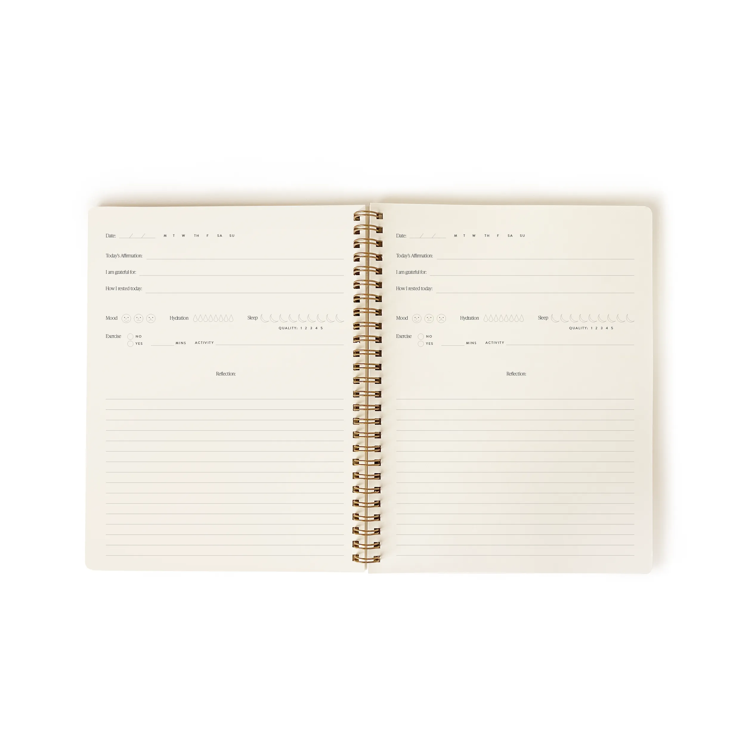 Floral Stamps Notebook Small Notebook With Lined Pages