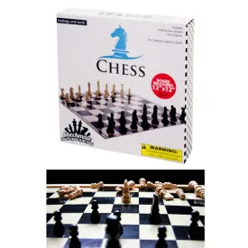 Folding Chess Board Game Set Classic Modern Collectors Home Family Night Fun