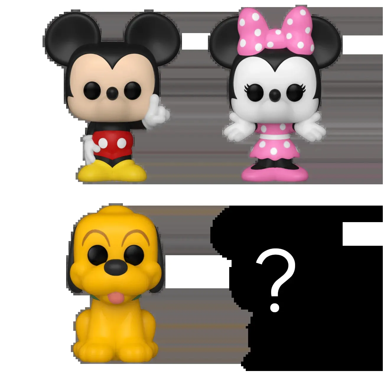 Funko 0.9" Bitty Pop! Collectible Disney Vinyl Figures, 4 Count