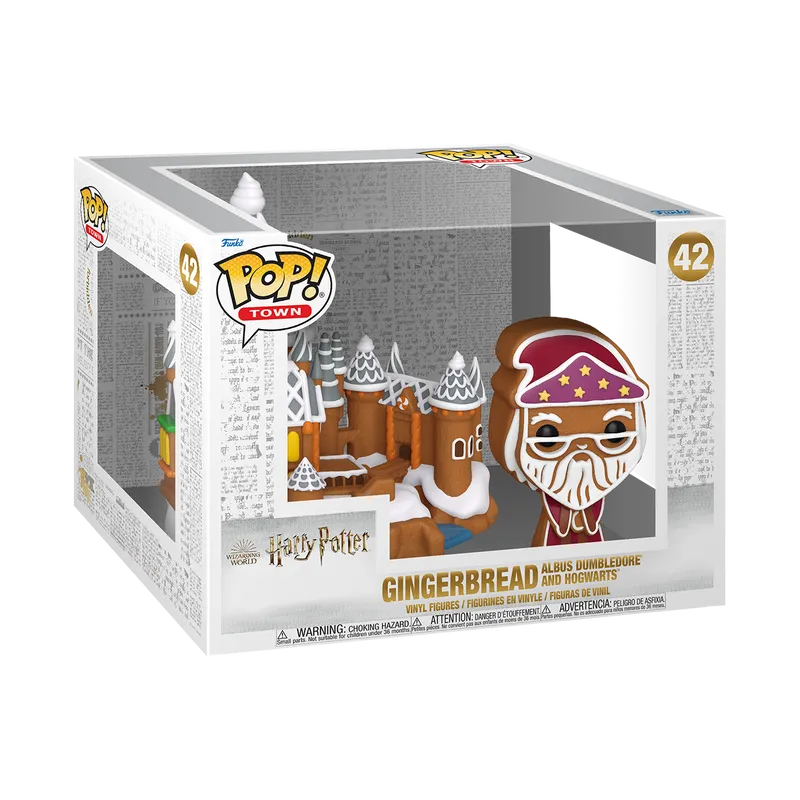 Funko Harry Potter Pop! Town Gingerbread Albus Dumbledore and Hogwarts