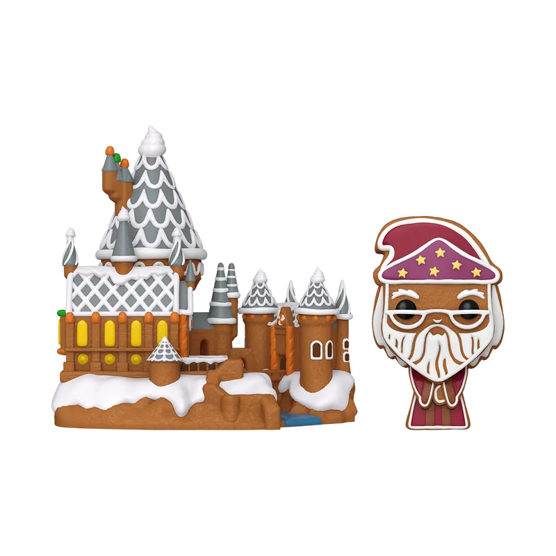 Funko Harry Potter Pop! Town Gingerbread Albus Dumbledore and Hogwarts