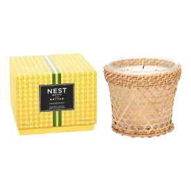 Grapefruit Rattan 3-Wick Candle