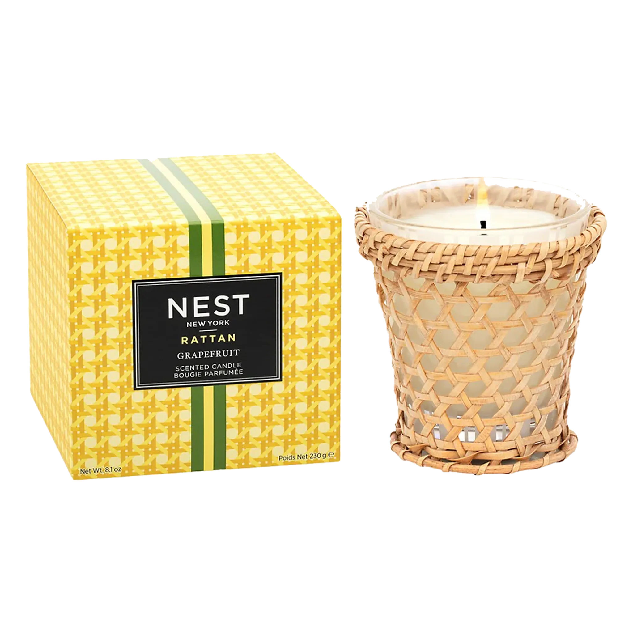 Grapefruit Rattan Classic Candle