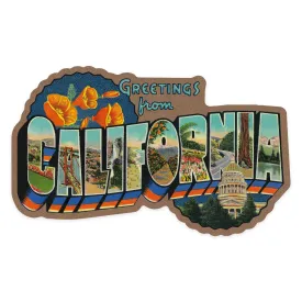 Greetings from California - Vinyl Sticker